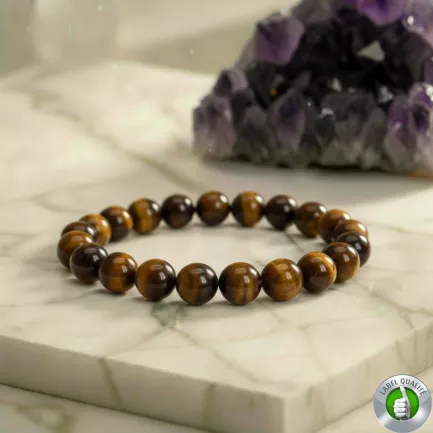 Bracelet Pierre Porte Bonheur et Chance en Œil de Tigre AA 1 Bracelet Pierre Porte Bonheur et Chance en Œil de Tigre AA